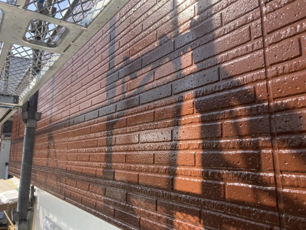 🎨久留米市 外壁中塗り塗装完了｜色がしっかり乗り、仕上がりが見えてきました✨