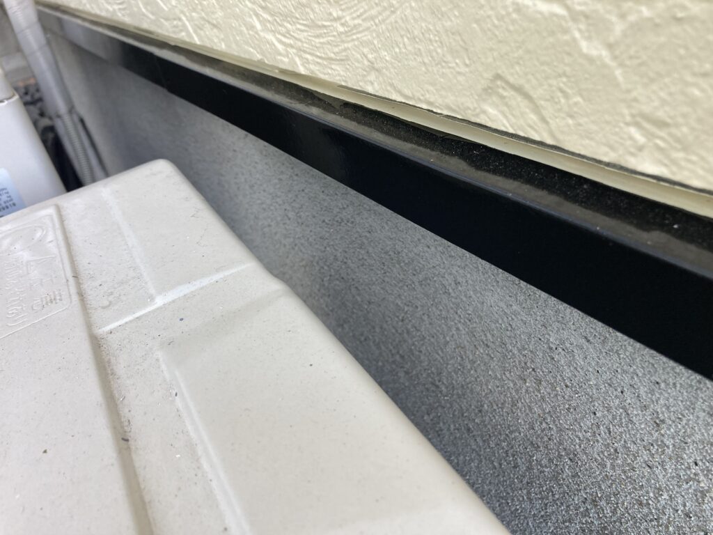 久留米市で水切り塗装を行いました｜黒で引き締まった美しい仕上がりに